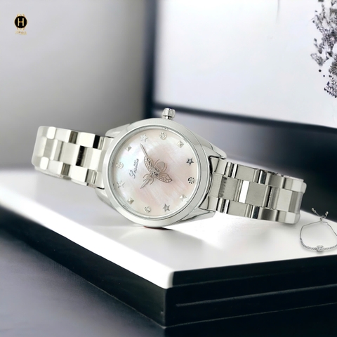  9595 Thép Trắng Mặt Xà Cừ