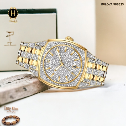 Đồng Hồ Nam Bulova Quartz  Phantom Crystal Demi Gold 98B323 Cao Thai Sơn