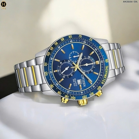 Đồng Hồ Nam Citizen Quartz Chronograph Tachymeter AN3684-59L