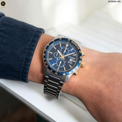 Đồng Hồ Nam Citizen Quartz Chronograph Tachymeter AN3684-59L
