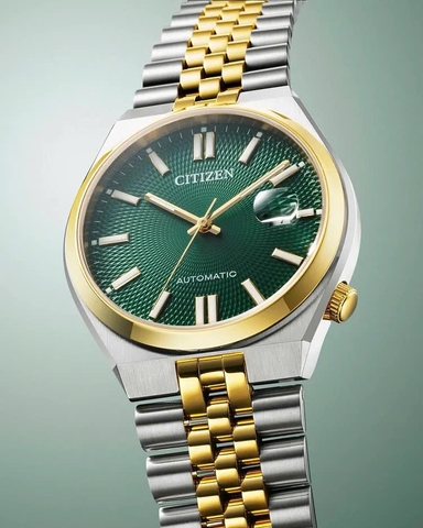 citizen Tsuyosa 60 NK0024-54X xanh rêu