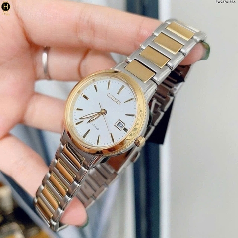 Đồng Hồ Nữ Citizen Quartz Eco-Drive Silhouette Sport EW2374-56A