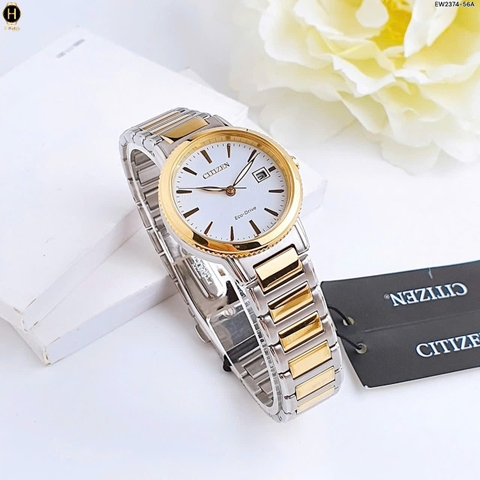 Đồng Hồ Nữ Citizen Quartz Eco-Drive Silhouette Sport EW2374-56A