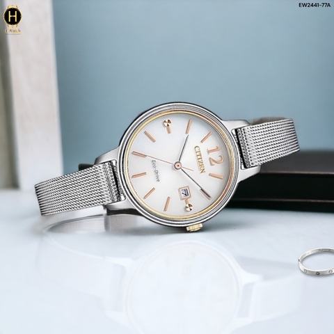 Đồng Hồ Nữ Citizen Quartz Eco-Drive EW2441-77A 