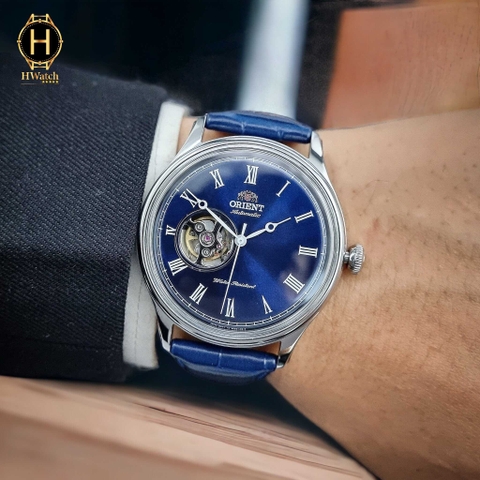 Đồng Hồ Nam Orient Automatic Cabalero Blue FAG00004D0 ( SAG00004D0 ) ( TAG00004D0 ) Dây Da Vỏ Trắng Mặt Xanh