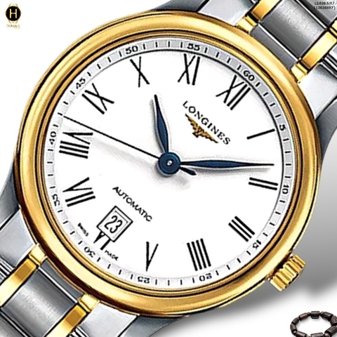 Đồng Hồ Nam Longines Automatic Master Collection L2.628.5.11.7 (L26285117) Dây Thép Demi Mặt Trắng Sapphire.
