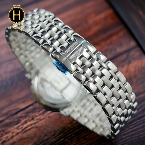 Đồng Hồ Nam Longines Automatic Elegant  Đính 13 Viên Kim Cương L4.809.4.77.6 L48094776