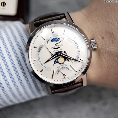 Đồng Hồ Nam Longines Retrograde Automatic Moonphase L4.828.4.92.2 ( L48284922 )
