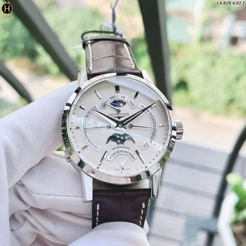 Đồng Hồ Nam Longines Retrograde Automatic Moonphase L4.828.4.92.2 ( L48284922 )