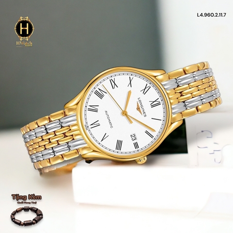 Đồng Hồ Nam Longines Automatic Lyre Demi Gold L4.960.2.11.7 (L49602117)