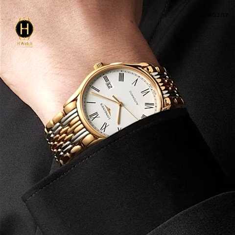 Đồng Hồ Nam Longines Automatic Lyre Demi Gold L4.960.2.11.7 (L49602117)