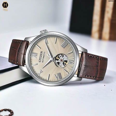 Đồng Hồ Nam Citizen Automatic Mechanical Open Heart NH9130-17A