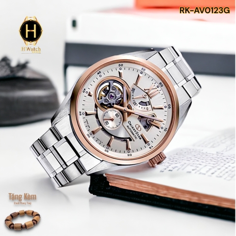 Đồng Hồ Nam Orient Star Automatic Semi Skeleton Joker Rose RE-AV0123G00B ( RE-AV0123G ) ( RK-AV0123G )