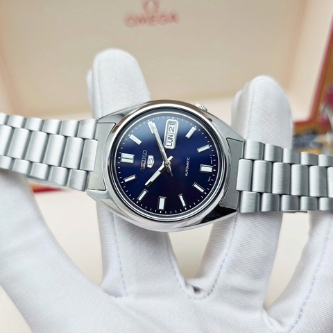 Seiko Automatic SNXS77K1 Dây Thép Vỏ Trắng Mặt Xanh