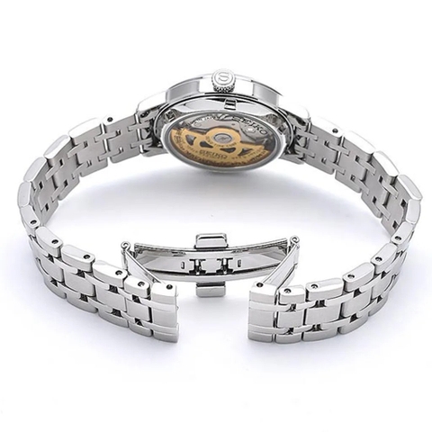 Đồng Hồ Nữ Seiko Automatic Presage Cocktail SRP841J1 Dây Thép Mặt Xanh
