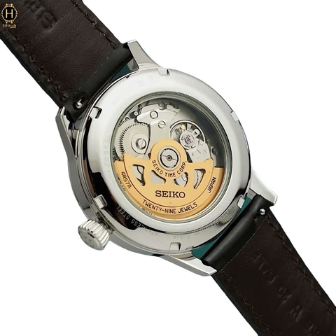 Đồng Hồ Nam Seiko Automatic Presage Cocktail SSA459J1 ( SSA459 ) Dây Da Mặt Xanh Lá