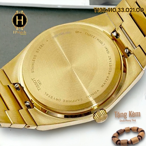 Đồng Hồ Nam Tissot Quartz  PRX Champagne Dial Gold 40mm T137.410.33.021.00 (T1374103302100 ) 