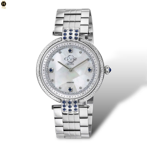 Đồng hồ Nữ Gv2 By Gevril Quartz Matera Diamond 12801B