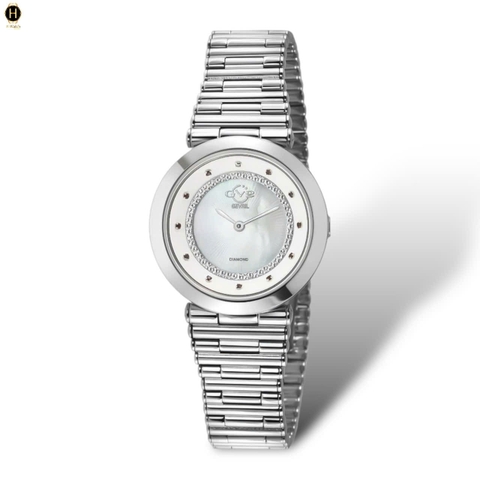 Đồng Hồ Nữ GV2 By Gevril Quartz Burano Diamond 14410B