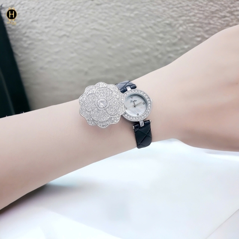 9559B Da Đen Vỏ Trắng Mặt Trắng