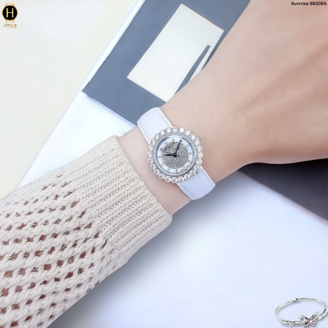 9820BA Dây Da Trắng