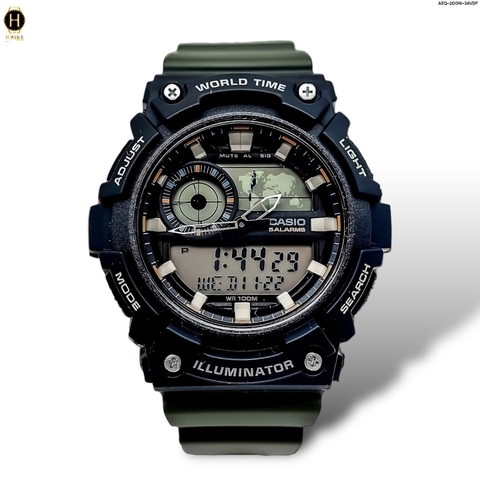 Đồng Hồ Nam Casio Quartz AEQ-200W-3AVDF