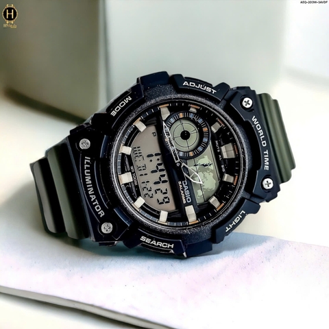Đồng Hồ Nam Casio Quartz AEQ-200W-3AVDF 