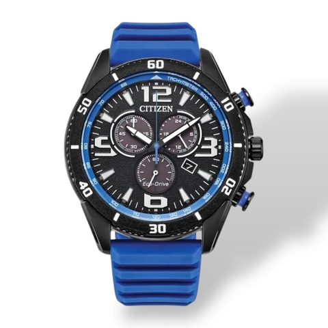 Đồng Hồ Nam Citizen Quartz Eco-Drive Chronograph Brycen Blue AT2586-05E