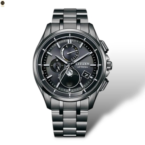 Đồng Hồ Nam Citizen Quartz Eco-drive Attesa Titanium Radio Controlled Perpetual Calendar Moon Phase BY1006-62E