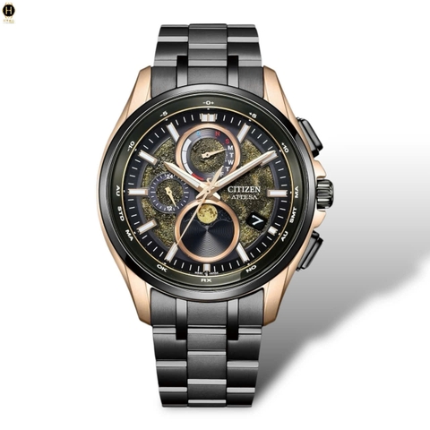 Đồng Hồ Nam Citizen Quartz Eco-drive Atessa Hakuto Limited Titanium Radio Controlled Perpetual Calendar Moon Phase BY1009-64Y