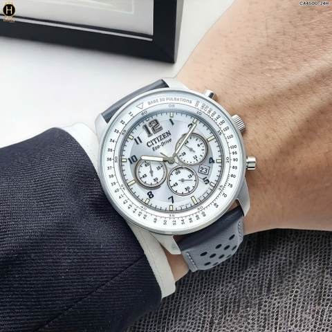 Đồng Hồ Nam Citizen Quartz Eco-Drive Choronograp Base 30 Pulsations CA4500-24H 