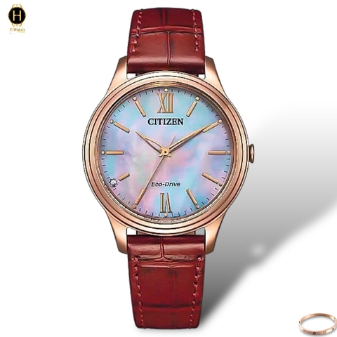 Đồng Hồ Nữ Citizen Quartz Eco-Drive EM0419-11D