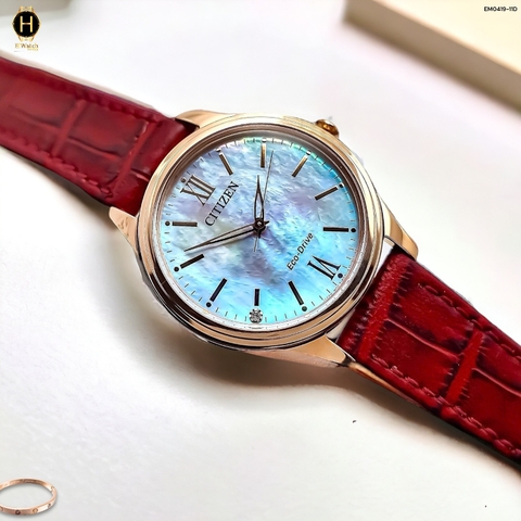 Đồng Hồ Nữ Citizen Quartz Eco-Drive EM0419-11D 