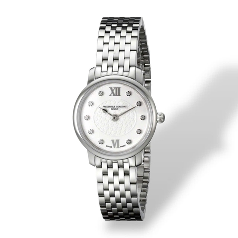 Đồng Hồ Nữ Frederique Constant Quartz Slimline Diamond FC-200WHDS6B