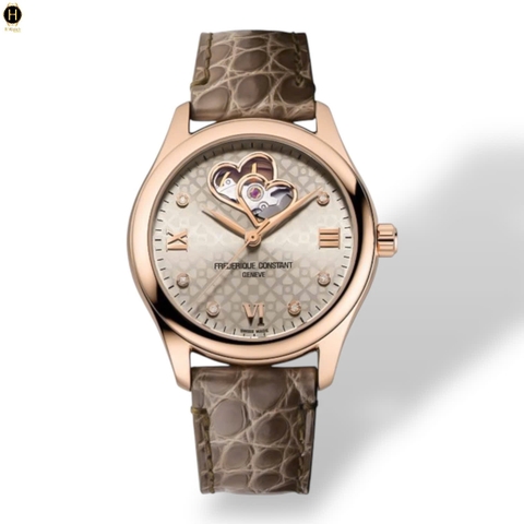 Đồng Hồ Nữ Frederique Constant Automatic Double Heart Beat FC-310LGDHB3B4 ( FC310LGDHB3B4 )