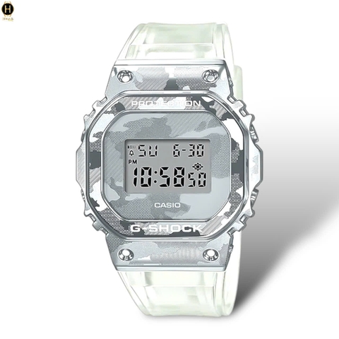 Đồng Hồ Nam Casio Quartz Gshock GM-5600SCM-1DR Dây Nhựa Mặt Trắng
