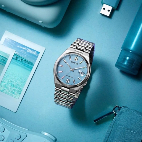 Đồng Hồ Nam Citizen Automatic Tsuyosa Mechanical Blue Ice Multiple NJ0151-53L ( NJ0151 )