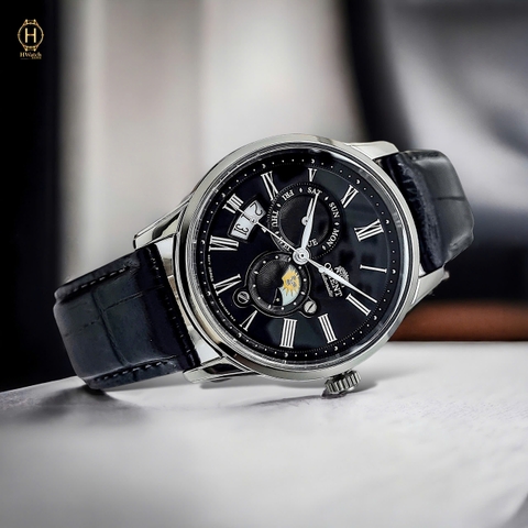 Đồng Hồ Nam Orient Automatic Sun And Moon Gen 3 Black RA-AK0010B10B ( RA-AK0010B00C ) ( RA-AK0010B ) ( RA-AK0010B30B )