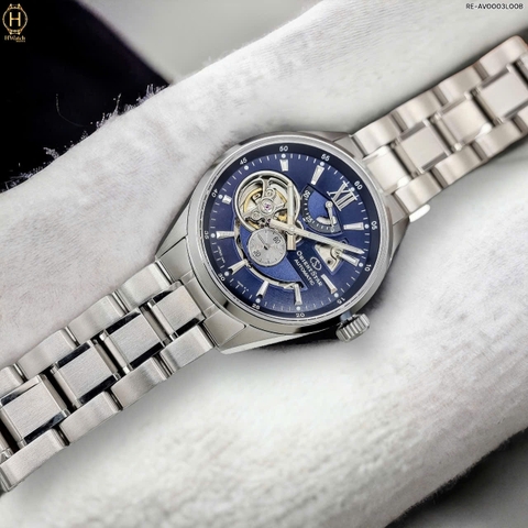 Đồng Hồ Nam Orient Star Automatic Semi Skeleton Joker Blue RE-AV0003L00B ( RE-AV0003L) ( RE-AV0003L00Z )  
