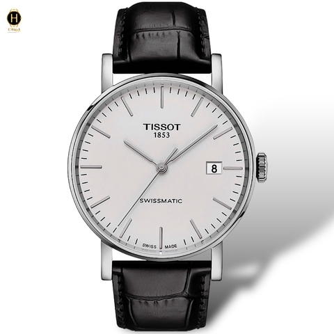 Đồng Hồ Nam Tissot Automatic Everytime Swissmatic T109.407.16.031.00 ( T1094071603100 ) Dây Da Mặt Trắng Sapphire