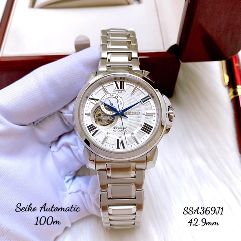 ng H Seiko Premier Open Heart SSA369J1 Automatic Full Tr ng Day Thep Nam