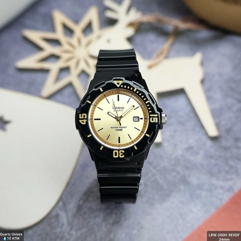 Đồng Hồ Casio LRW-200H-9EVDF Pin Dây Causu Cho Bé Đáng Yêu