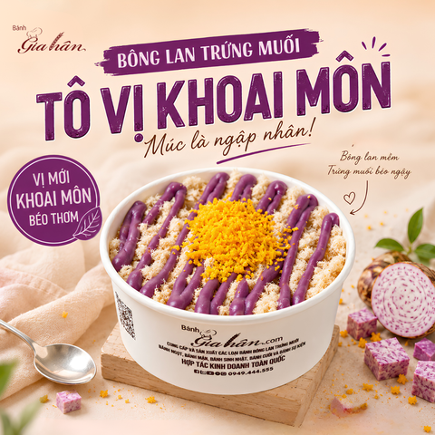 Bông Lan Trứng Muối Tô Vị Khoai Môn