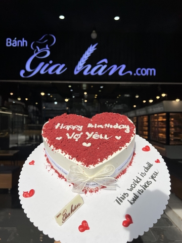 Mẫu bánh kem tình yêu cực đẹp - bánh kem Gia Hân