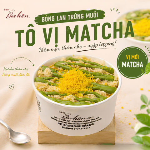 Bông Lan Tô Vị Matcha