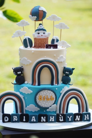 Bánh Kem Fondant 2 Tầng