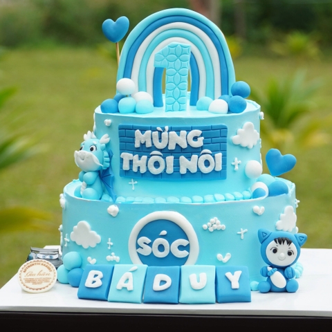 Bánh Kem Fondant 2 Tầng