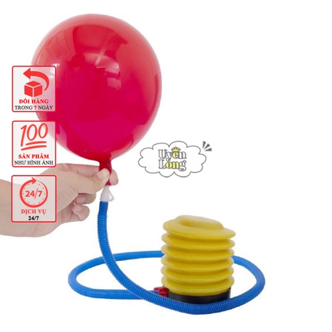 Bơm Tay Mini Dùng Để Bơm Bóng Bay, Bơm Thú Nhún, Bơm Bể Bơi, Bơm Phao Bơi Và Các Vật Dụng Khác