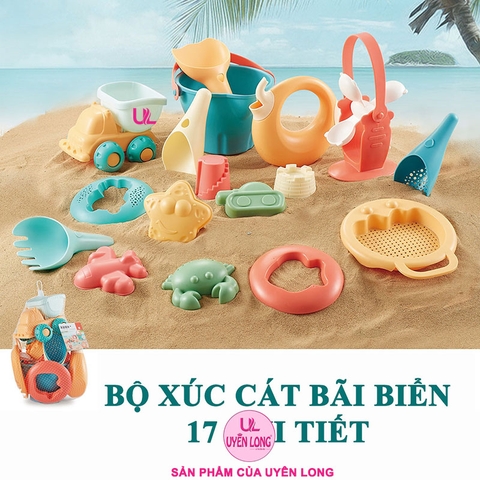 Bộ Đồ Chơi Xúc Cát Bãi Biển Dành Cho Các Bé Với Nhiều Phân Loại (Tiêu Chuẩn EU, Nhựa An Toàn)