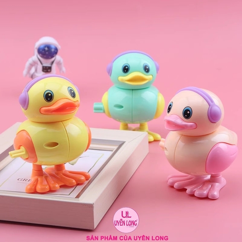 Đồ Chơi Vịt Hip Hop Vặn Cót, Hình Dáng Dễ Thương, Màu Sắc Nét, Nhựa ABS Tròn Mịn Không Làm Đau Bé